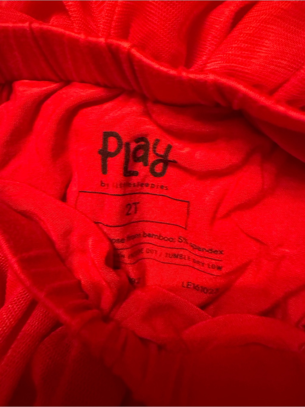 Little Sleepies Bright Red Tulle Skirt - Picture 3 of 3